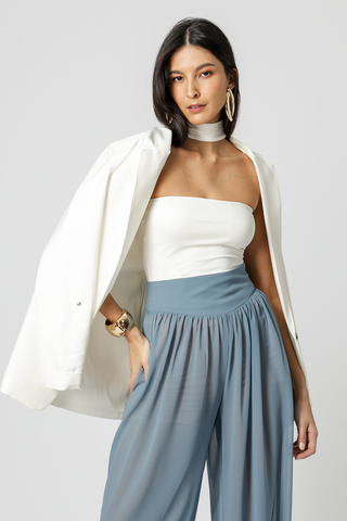 Blusa Com Gola Amni - OFF WHITE