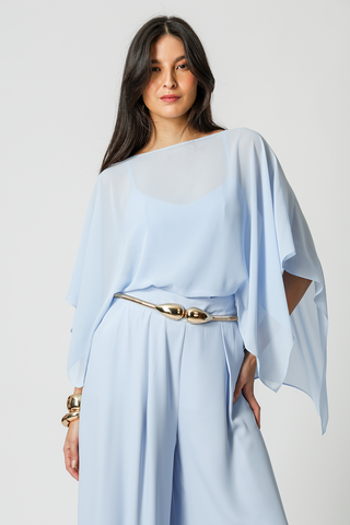 Blusa Kaftan - AZUL CLARO