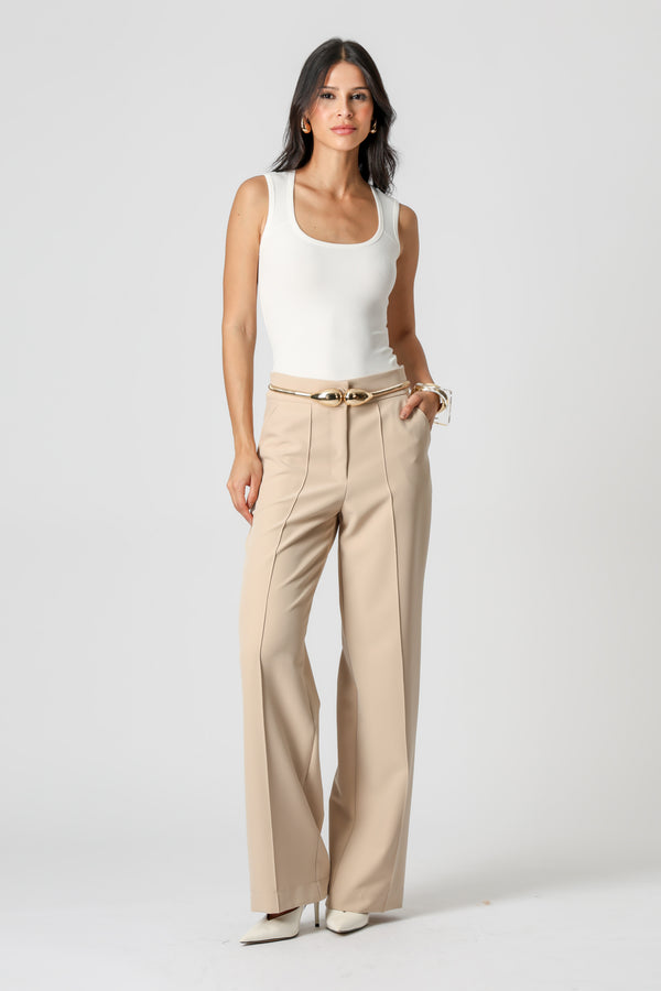 Regata Canelada Decote Quadrado