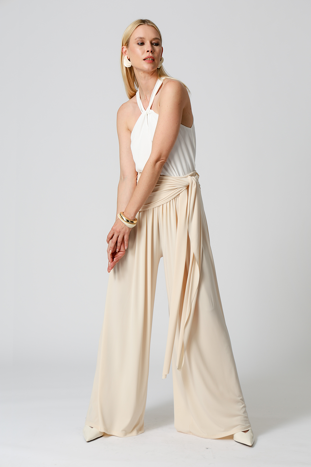 Calça Pantalona Multifuncional Com Faixa - CRU