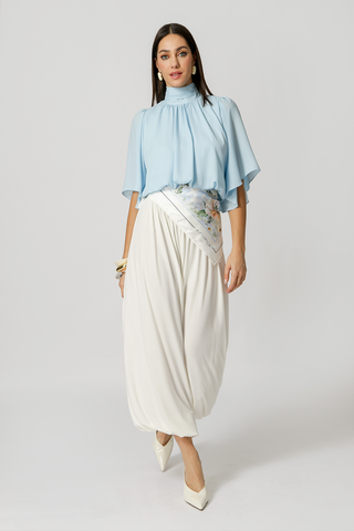 Calça Aladim Em Malha Ity - OFF WHITE