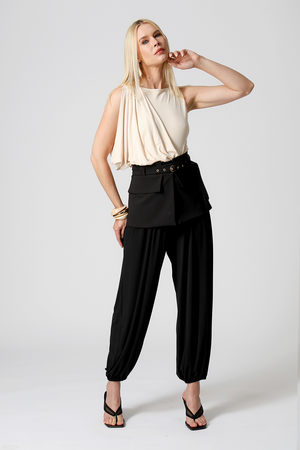 Calça Aladim Em Malha Ity - PRETO