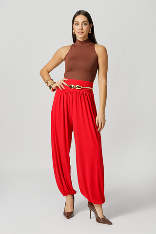 Calça Aladim Em Malha Ity - VERMELHO