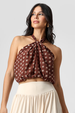 Blusa Frente Única Chiffon Glass