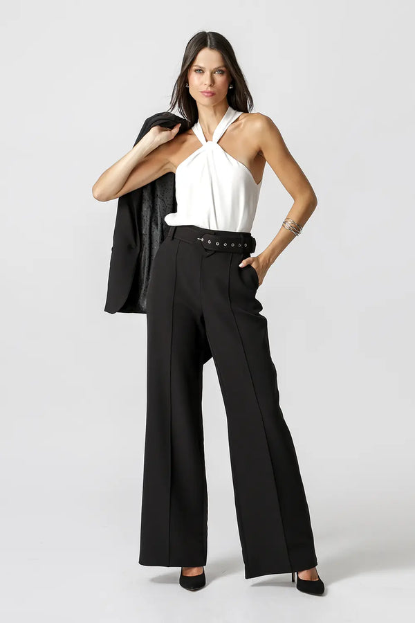 Blusa Com Gola Transpassada TRIMIX