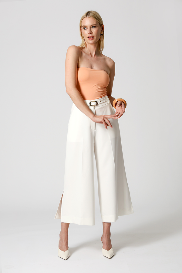 Blusa Strapless Decote Reto - SALMAO