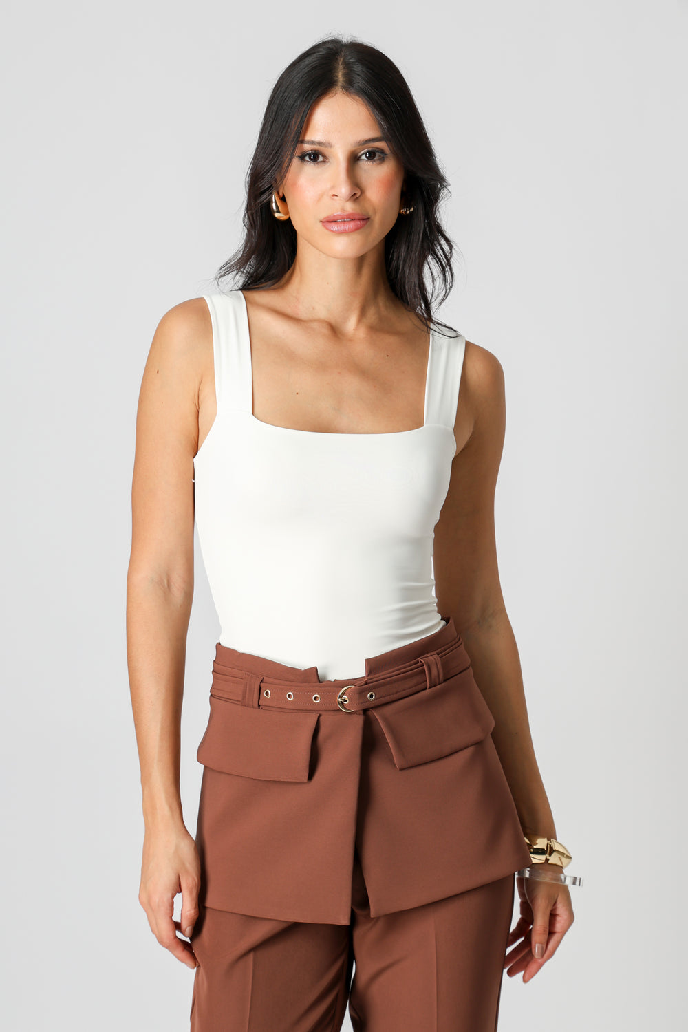 Blusa Alça Larga - OFF WHITE