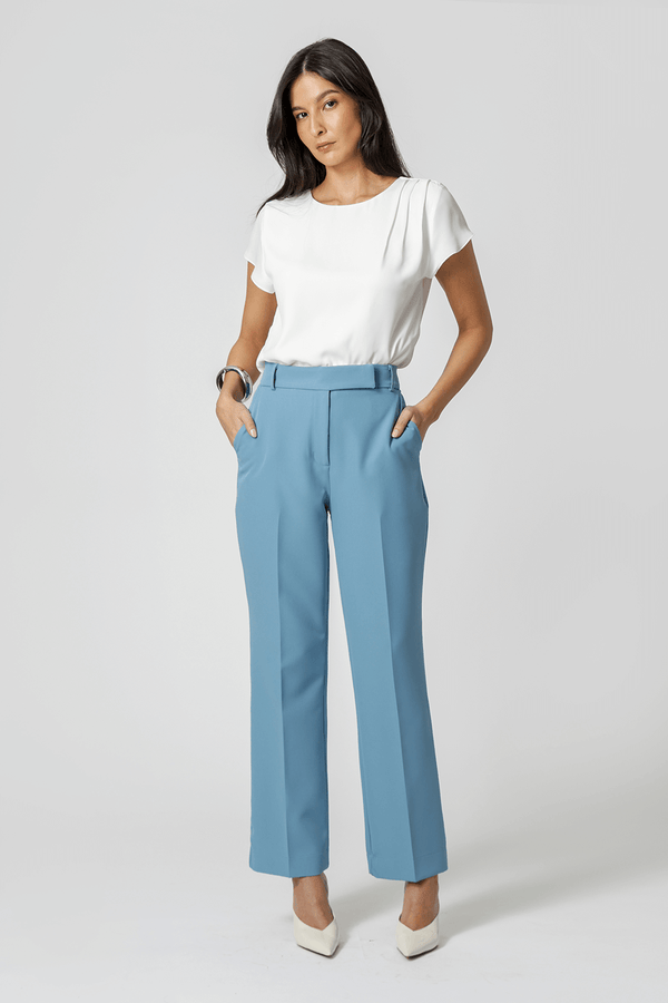 Calça Reta Cós Minimalista