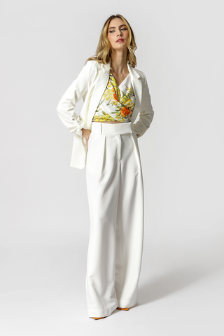 Calça Pantalona Cós Minimalista - OFF WHITE