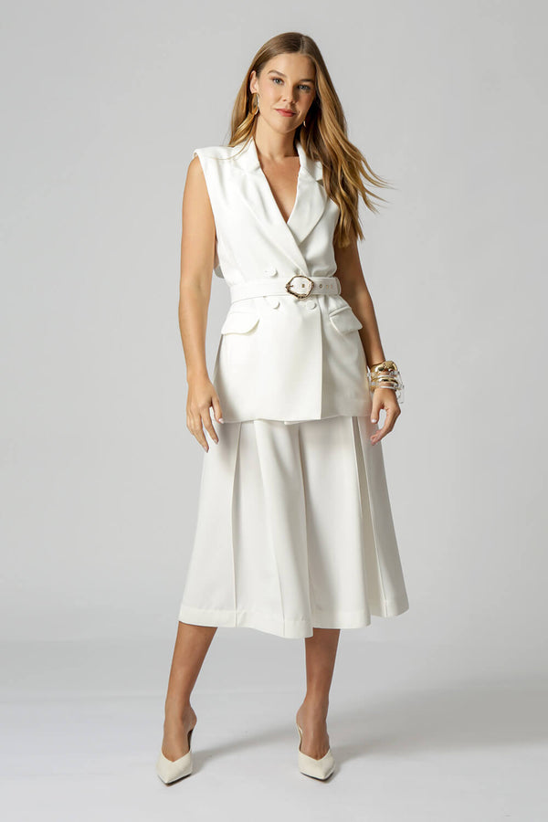 Colete Alfaiataria 4 Botões - OFF WHITE