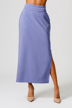 Saia De Alfaiataria Reta - AZUL