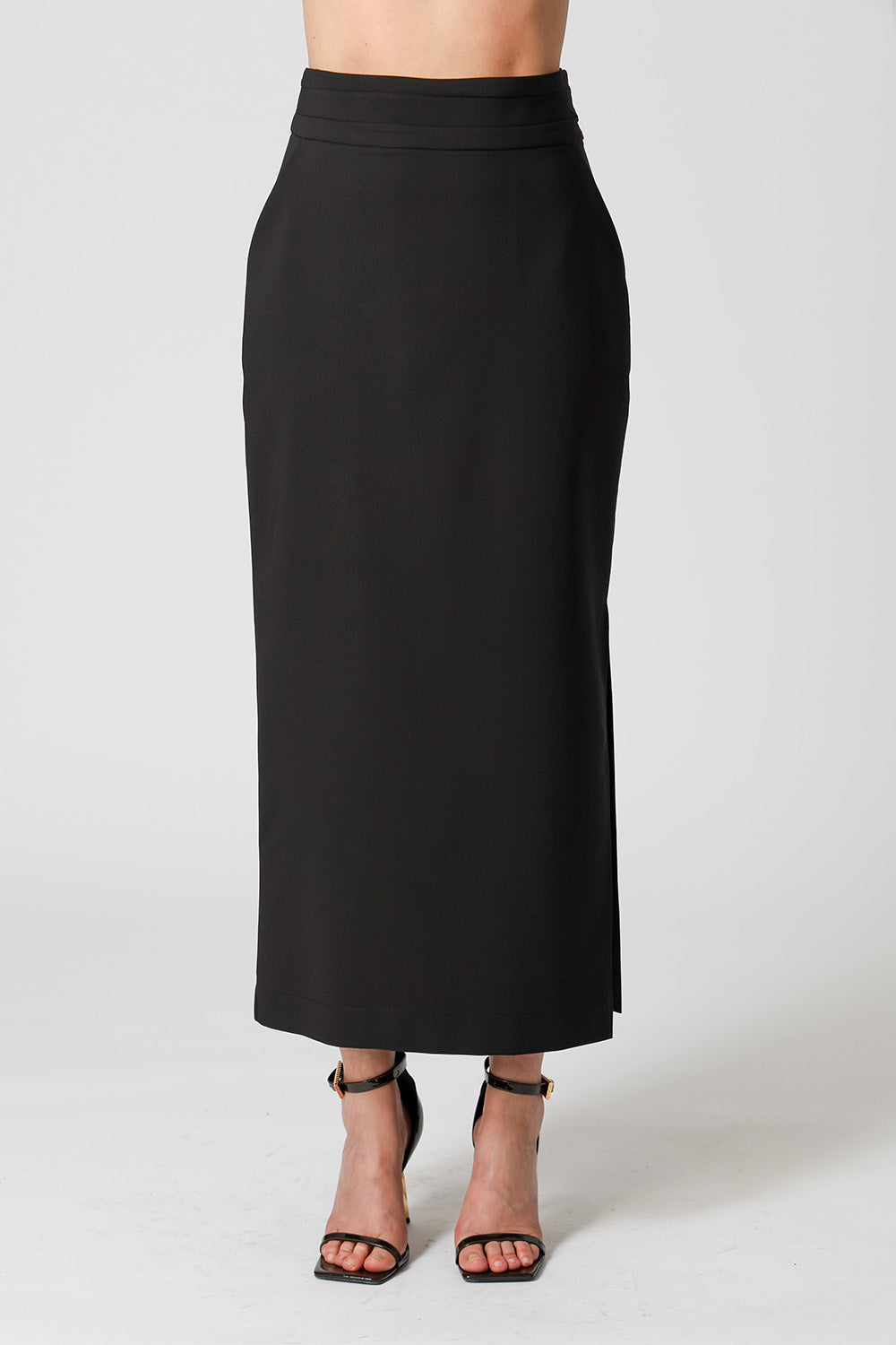 Saia De Alfaiataria Reta - PRETO