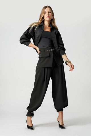 Jaqueta Camisa Balonê - PRETO