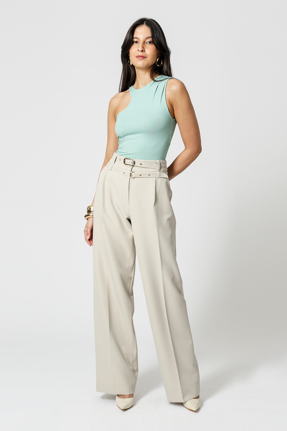 Body de Pregas com Recorte nas Costas - MINERAL