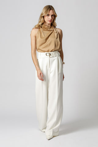 Blusa Decote Drapeado - GOLD