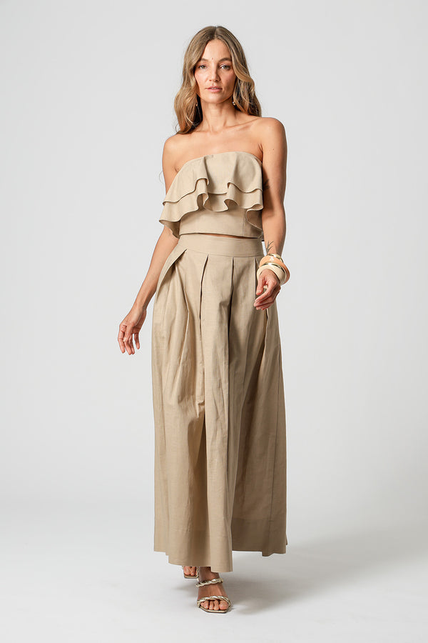 Top Strapless Com Babados - AREIA