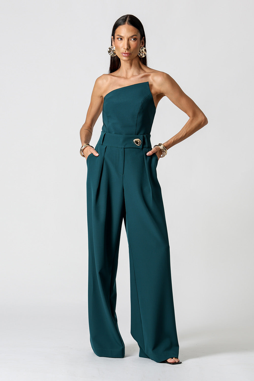 Top Alfaiataria Bico Assimétrico