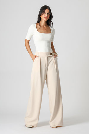 Blusa Decote Quadrado Malha Amni