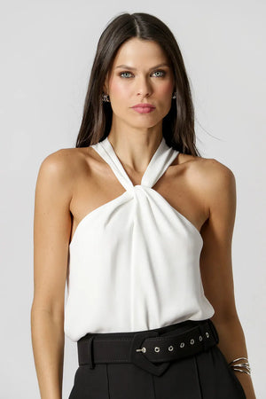 Blusa Com Gola Transpassada TRIMIX