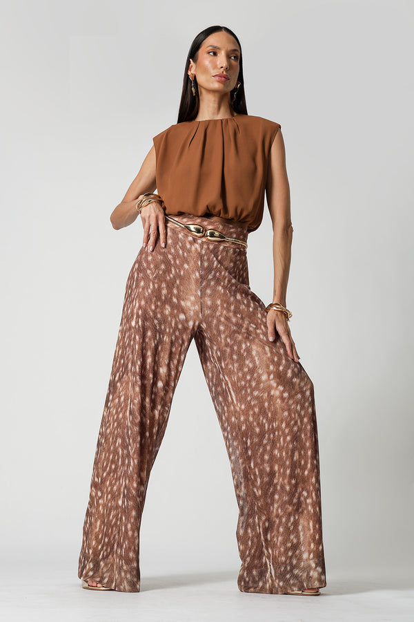 Blusa Balonê Com Ombro Estruturado
