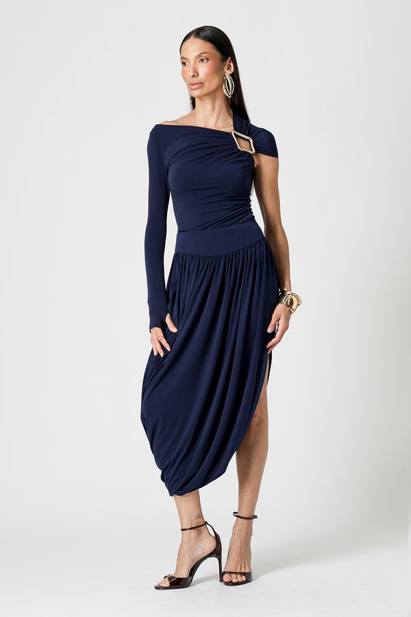 Blusa Ombro Único Com Fivela Malha ITY