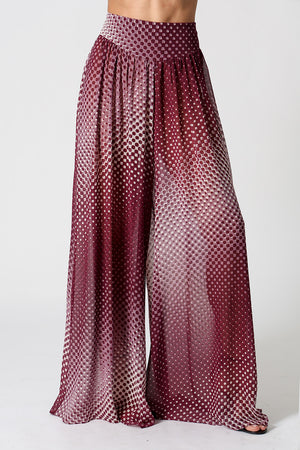 Calça Pantalona Chiffon Glass