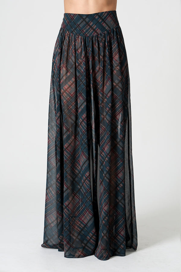 Calça Pantalona Chiffon Glass