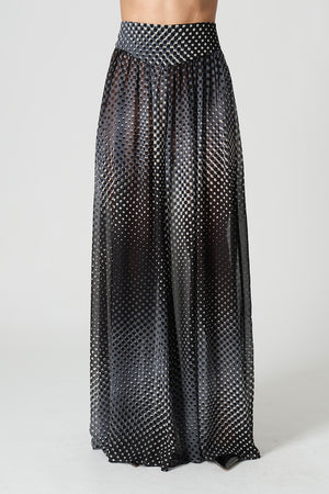 Calça Pantalona Chiffon Glass