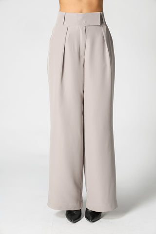 Calça Pantalona Cós Minimalista - CINZA