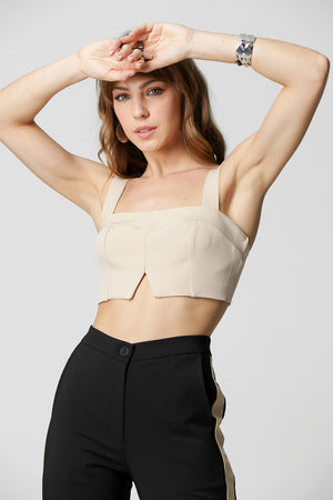 Top Com Detalhe De Fenda - AREIA 1