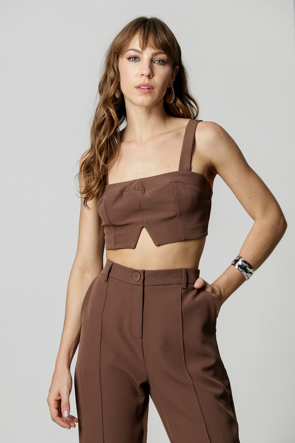 Top Com Detalhe De Fenda - CAFE