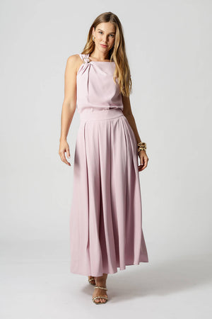 Blusa Com Metal Dourado - LILAS CLARO