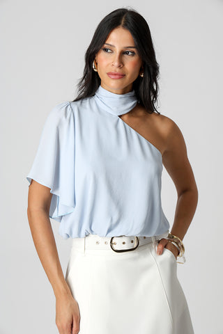 Blusa Balonê Com Manga Angel - AZUL CLARO
