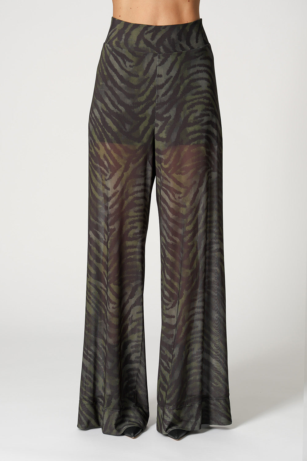 Pantalones anchos de tul estampado - MUSGO 2094