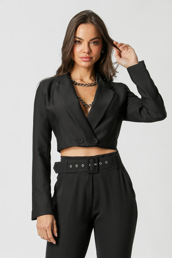 Blazer Cropped Alfaiataria
