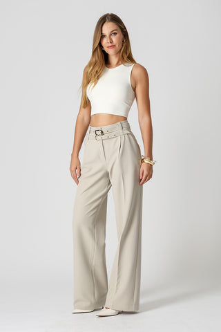 Blusa Cropped Básica - OFF WHITE