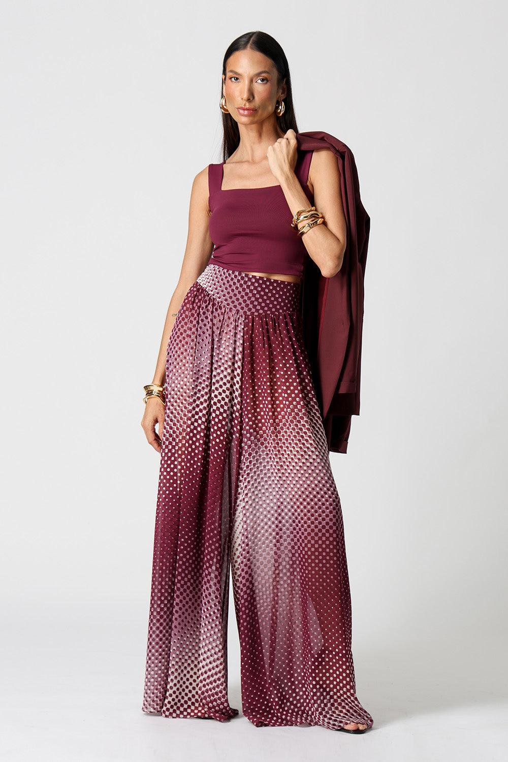 Blusa Cropped De Alça Larga