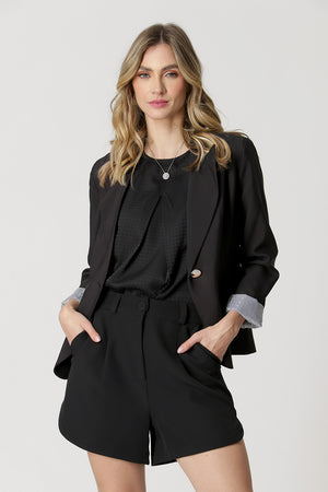 Blazer Básico Com Shape Clássico