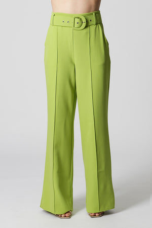 Calça Pantalona Cinto Forrado - FOLHA