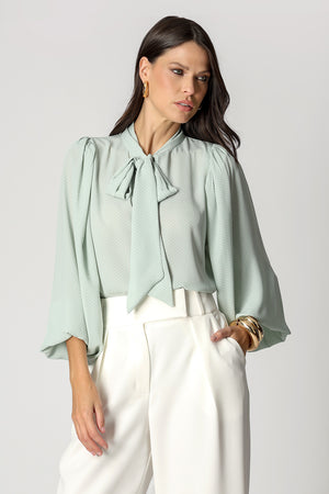 Blusa Estampada Com Laço - MINERAL 90167