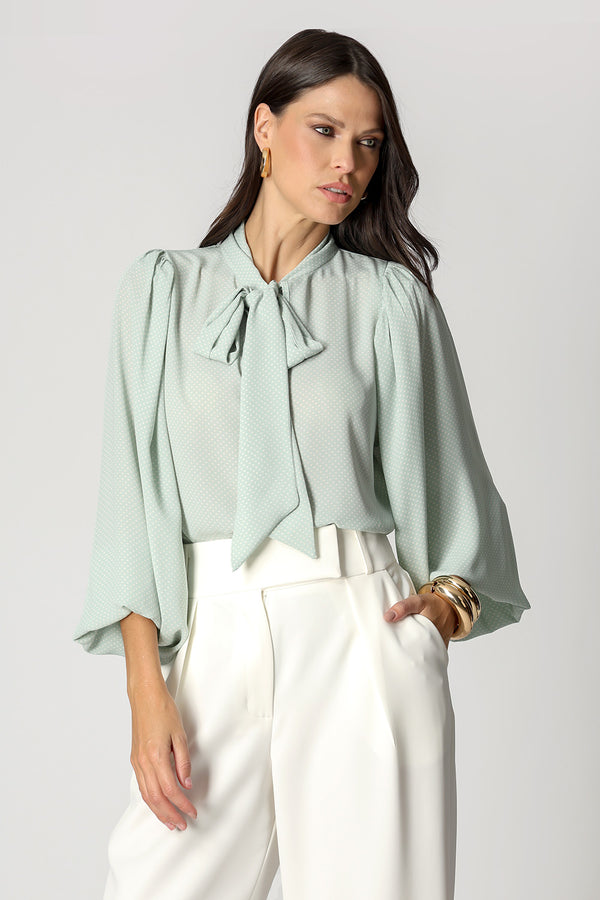 Blusa Estampada Com Laço - MINERAL 90167