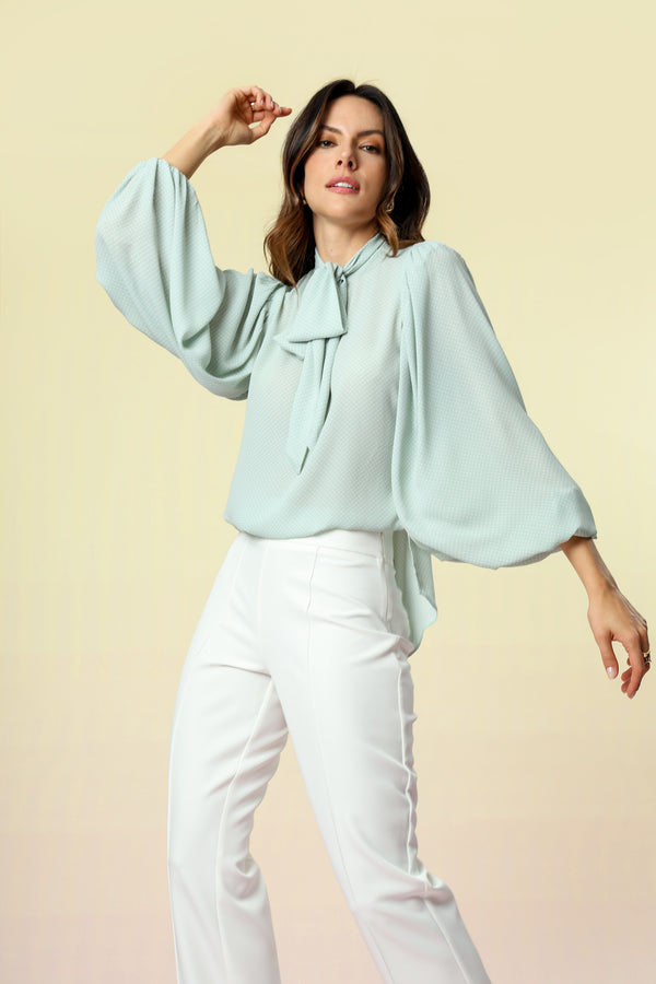 Blusa Estampada Com Laço - MINERAL 90167