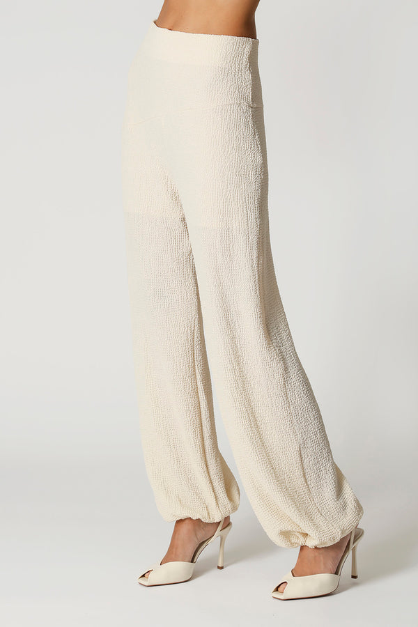 Calça De Modelagem Aladim Com Textura Honeycomb TRIMIX