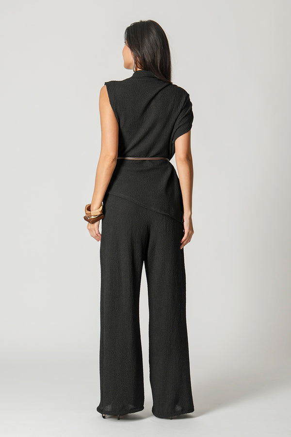 Blusa Assimétrica Com Cinto TRIMIX