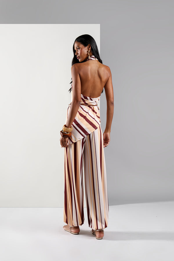 Calça Aladim Com Estampa Listrada TRIMIX