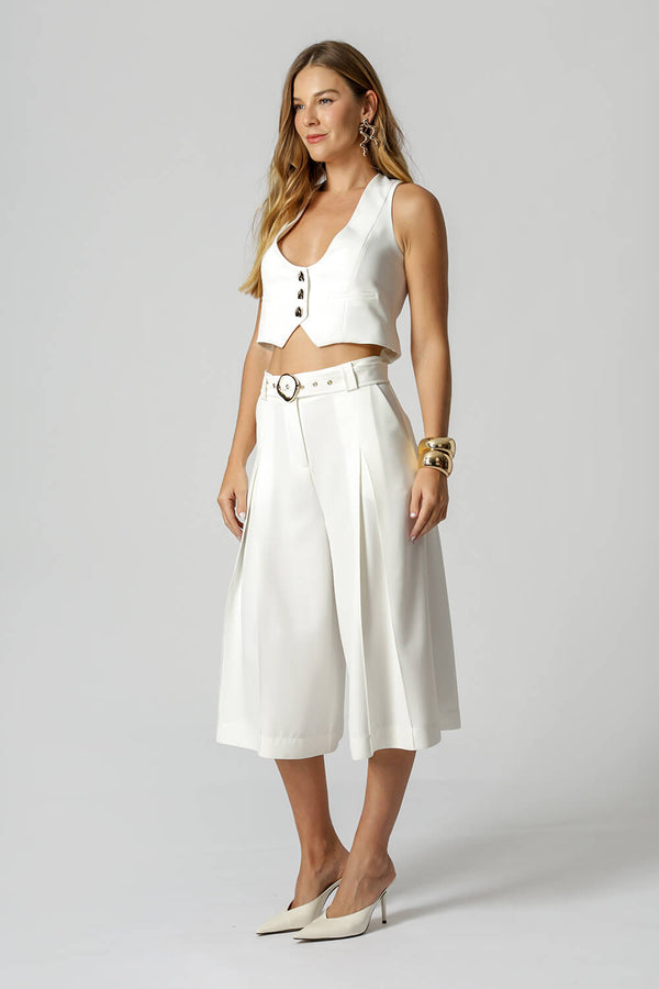 Colete Decote Profundo - OFF WHITE