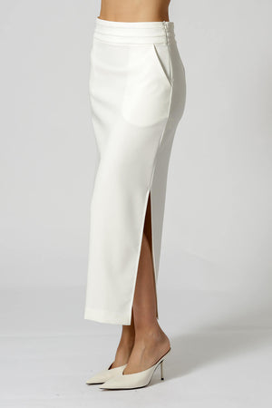 Saia De Alfaiataria Reta - OFF WHITE