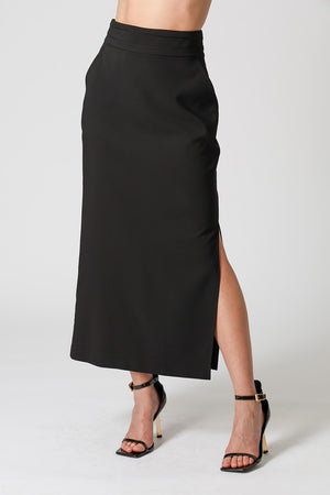 Saia De Alfaiataria Reta - PRETO