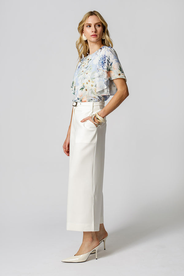 Blusa Estampada Manga Angel - AZUL CLARO 1221