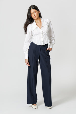 Camisa Corset Tricoline - OFF WHITE